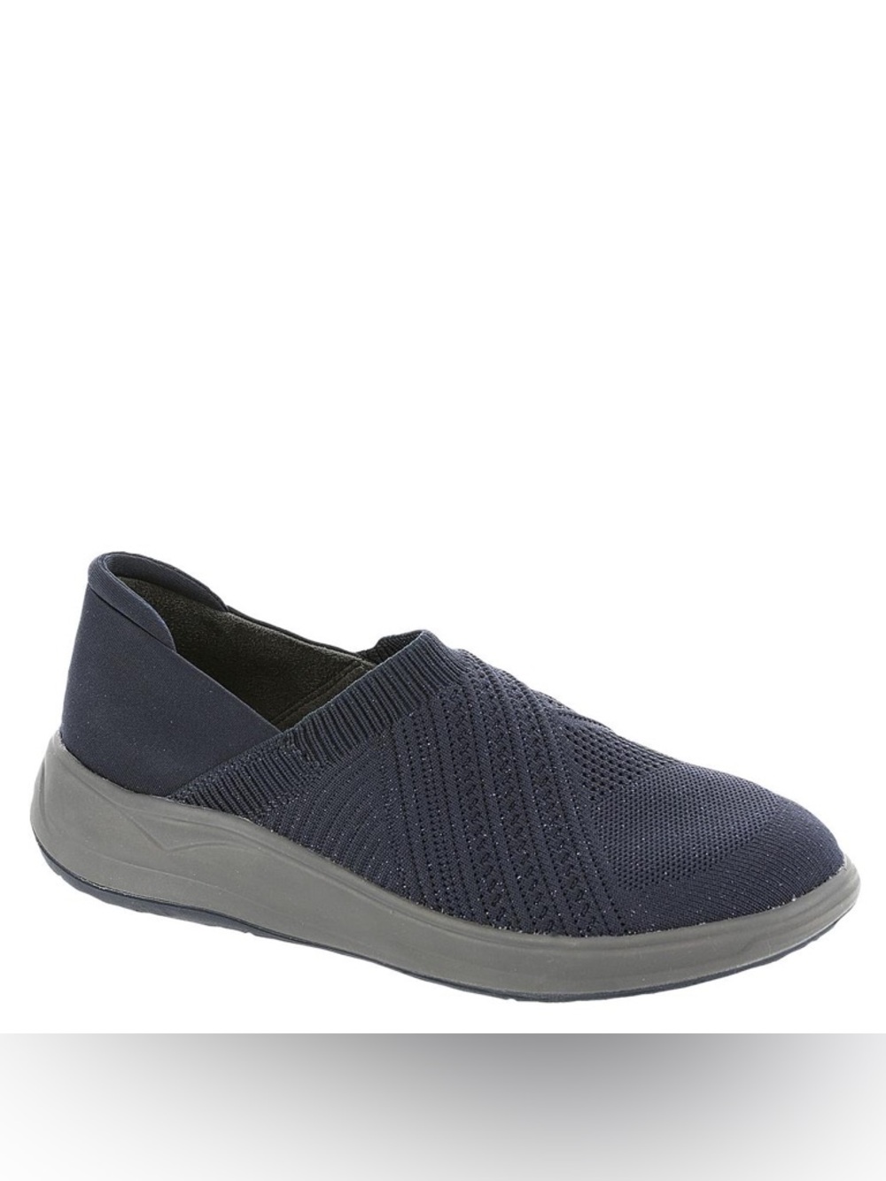 Bzees Triumph Size Women’s 8.5  Slip-On Knit Walking Shoe in Navy